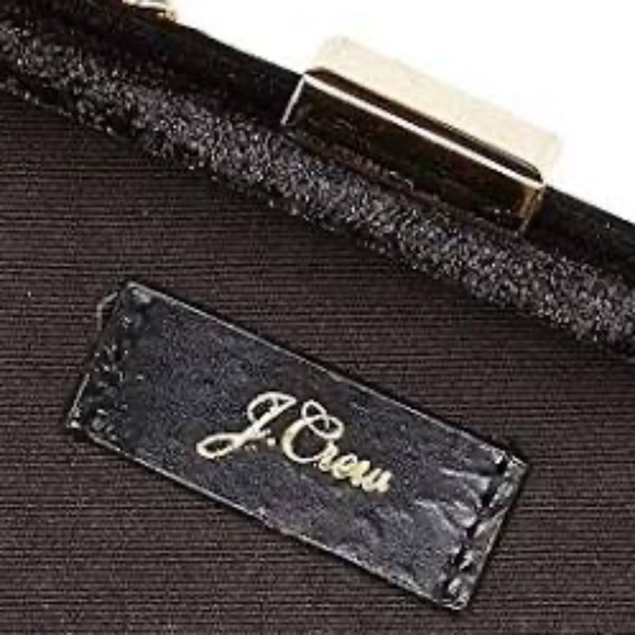 J. CREW Clutch Minaudiere Leopard Sequins Beads Detachable Chain Gold - Picture 8 of 13